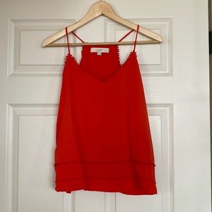 Loft. Dark orange tank top. Size medium petite
